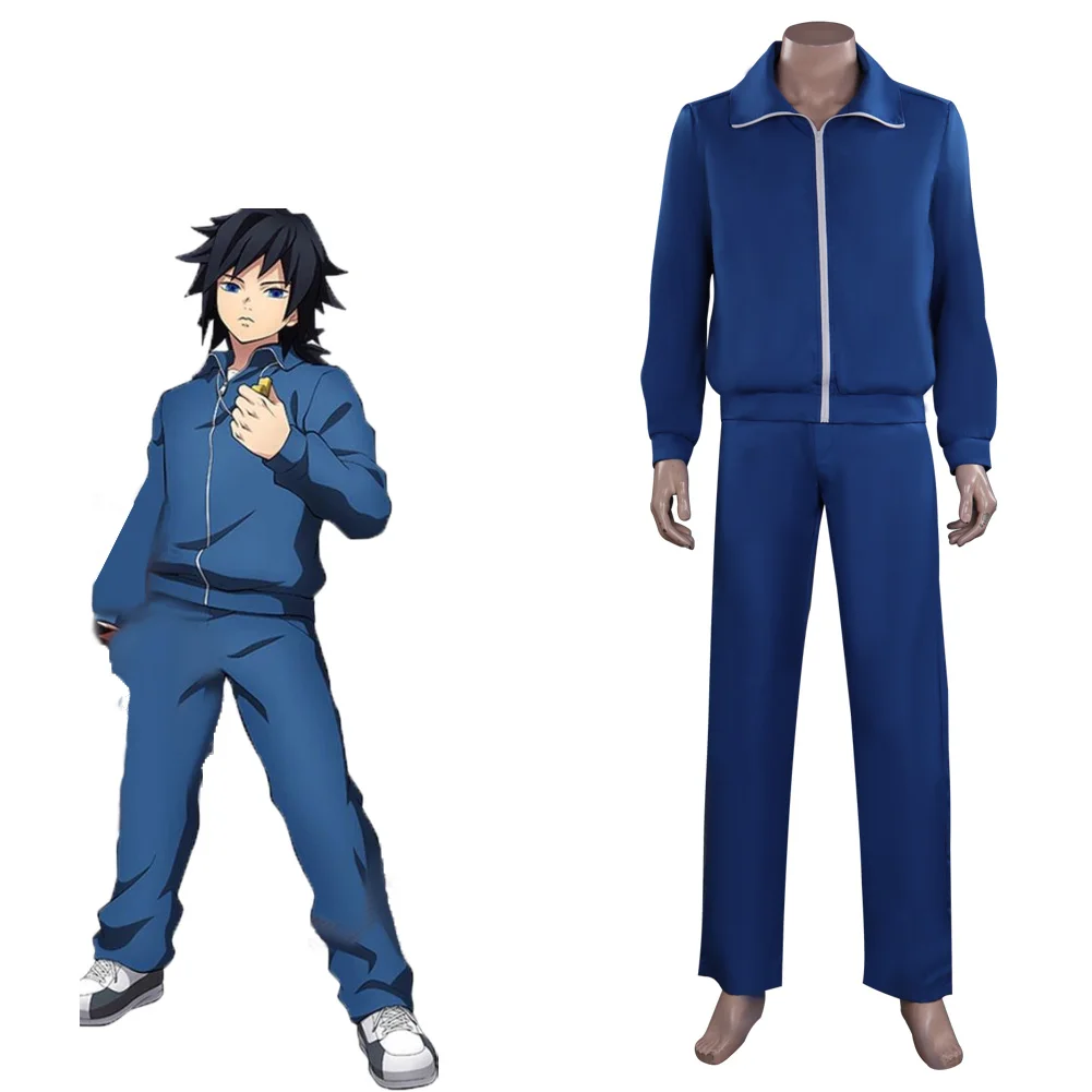

Anime Demon Slayer Kimetsu no Yaiba Hinokami Kepputan Cosplay Costume Halloween Carnival Suit