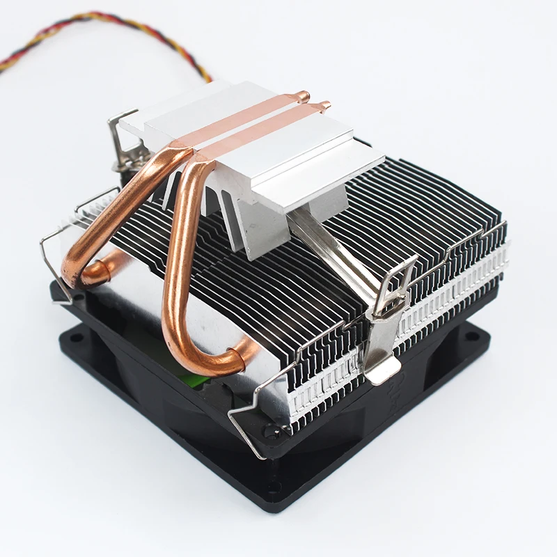 Кулер для процессора BINGHONG с 2 тепловыми трубками 90 мм RGB-подсветка LGA775 1151 1150 1155 FM1AMD