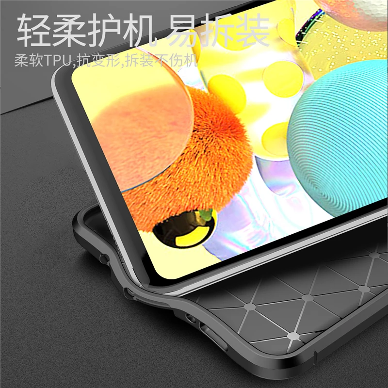 for samsung galaxy a51 5g case galaxy a51 a71 5g silicone luxury leather anti knock phone case for samsung a51 5g case 6 5 inch free global shipping
