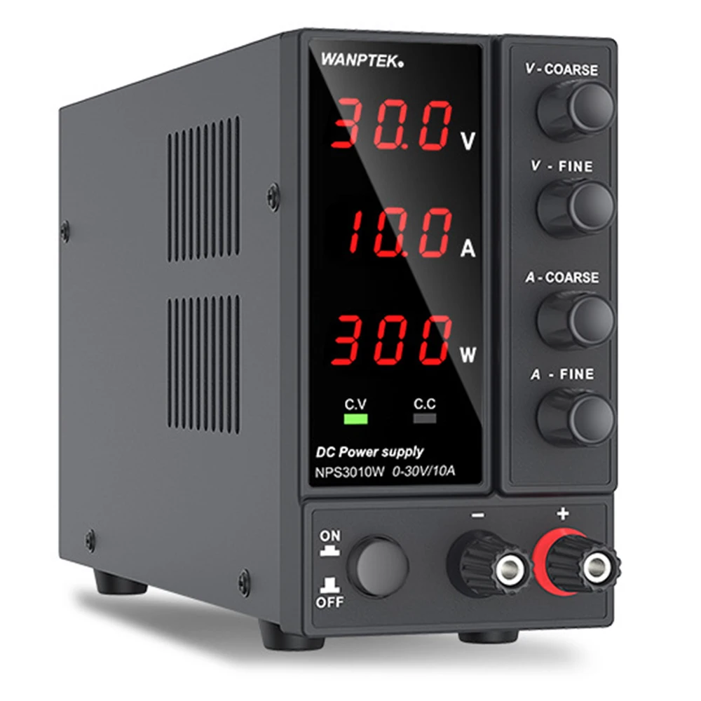 High Precision DC Power Supply Low Ripple 30V 10A Adjustable Power Supply 3-digit Display NPS3010W Low Noise 300W