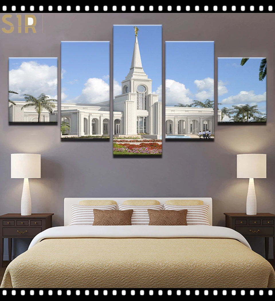 

World Famous Architecture Beauty HD Five Wall Painting Decorative Painting Anime Posters Wall Decor Anime Decor Room Decor