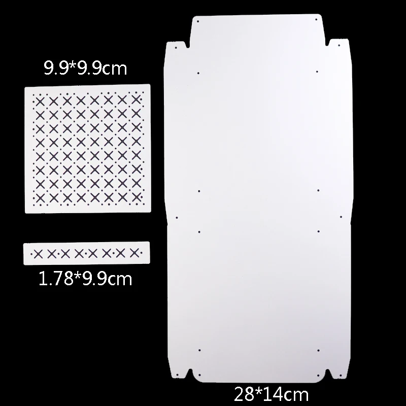 

WYSE Pizza Present Box Dies Metal Cutting Dies 2020 New Craft Dies for DIY Scrapbooking Paper Card Making Template Supplies