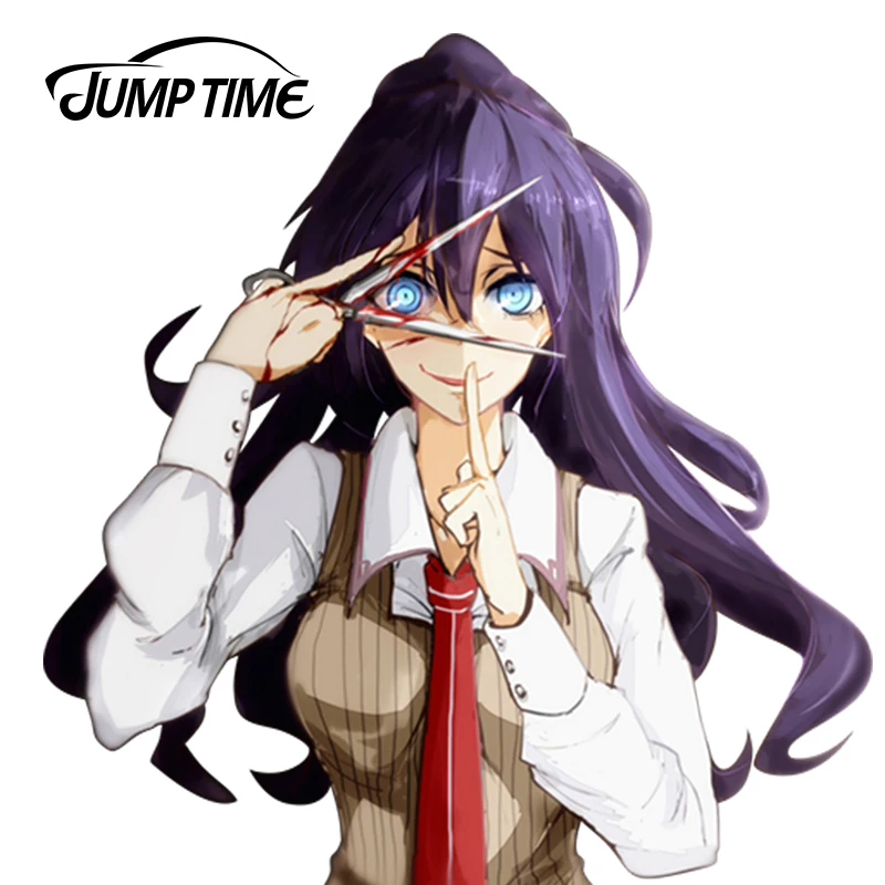 JumpTime 13 см x 12 5 мультфильм наклейки для автомобиля Akuma аниме Такэти Otoya виниловые
