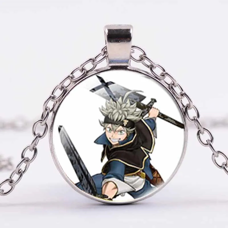 Ожерелье с подвеской в виде черного клевера из японского аниме цепочка-чокер со