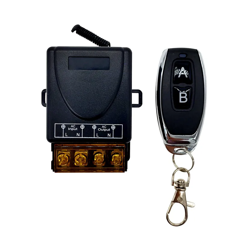 

New 12V 24V DC Wireless Remote Controller Switch AC 220V 110V MAX 40A Universal Relay Receiver Module Wide Voltage 433Mhz EV1527