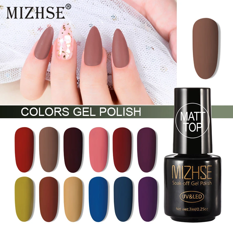 MIZHSE матовое верхнее покрытие Lucky color УФ-гель для ногтей полуперманентный впитывающий УФ-гель основа Матовый Топ Лак для ногтей маникюр
