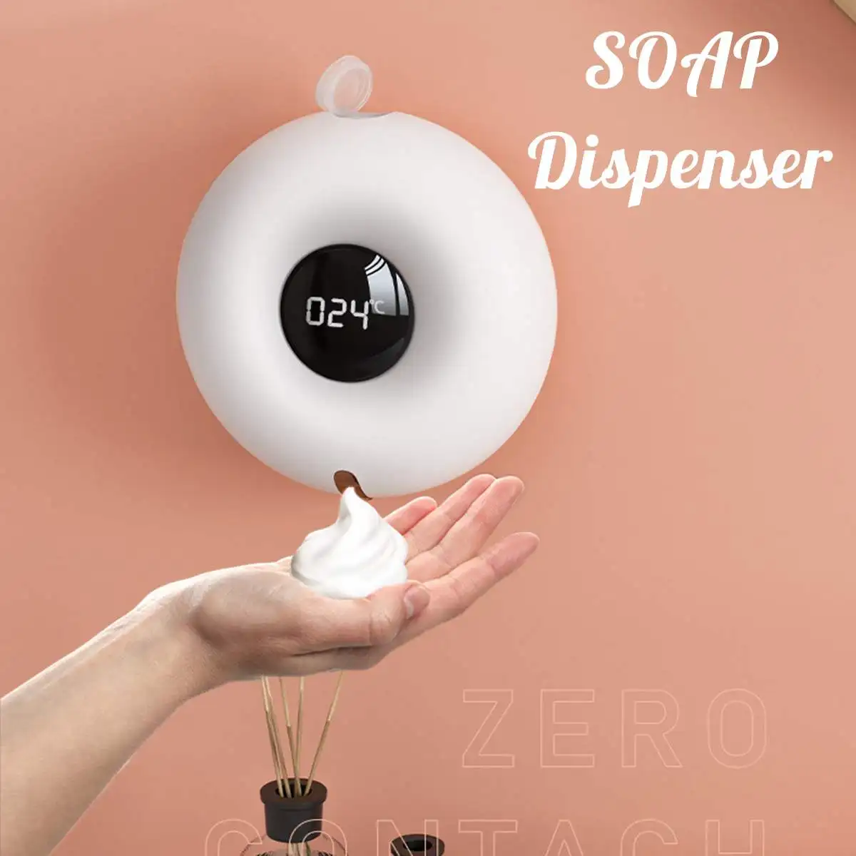 

280ml Foam Soap Dispensers Touchless Automatic Sensor Foam Soap Liquid Dispenser Wall Mount Shower Gel Shampoo Bottle for Bath