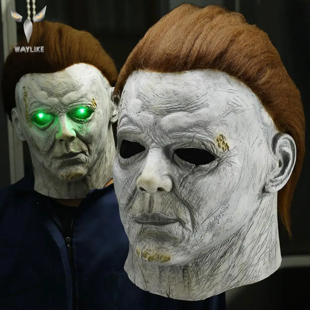 

WAYLIKE Mask Halloween Michael Myers Mask Trick Or Treat Studio Realistic Latex Mask Masquerade Halloween Horror Mask