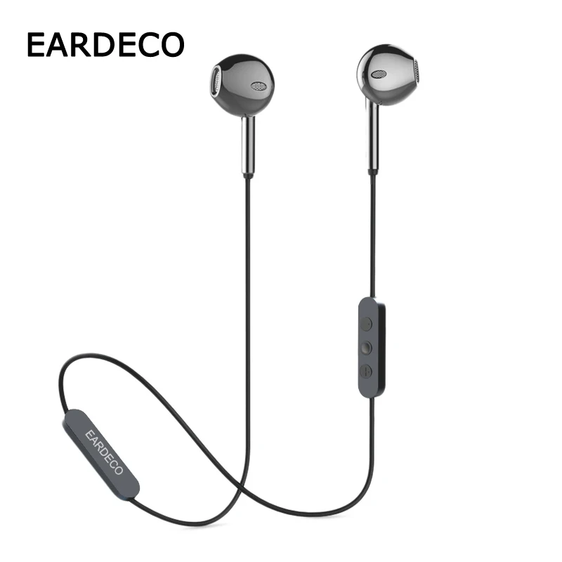 

EARDECO Metal Heavy Bass Bluetooth Earphone Headphones Nackband Wireless Earphones Earpiece Headphone Stereo Headset with Mic