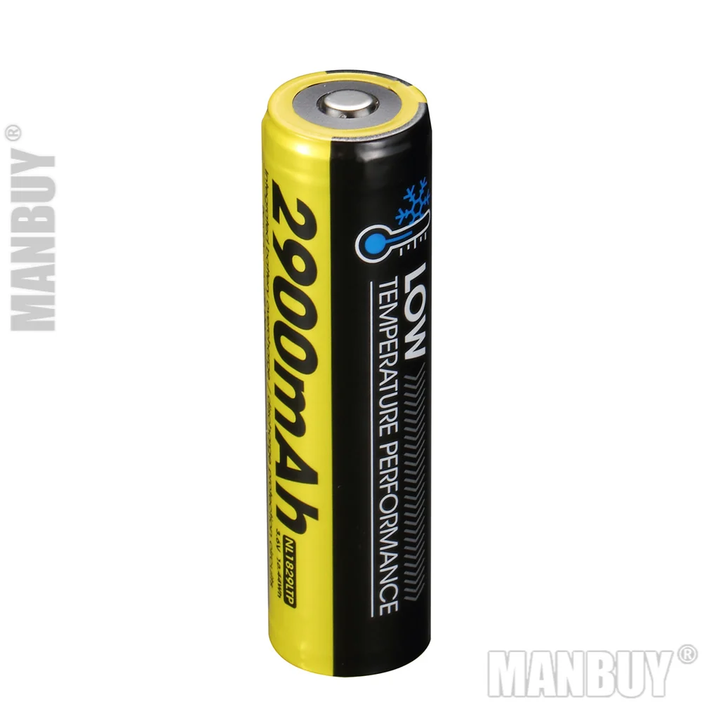NITECORE NL1829LTP 18650 низкая температура высокая емкость перезаряжаемая 2900 мАч 3 6