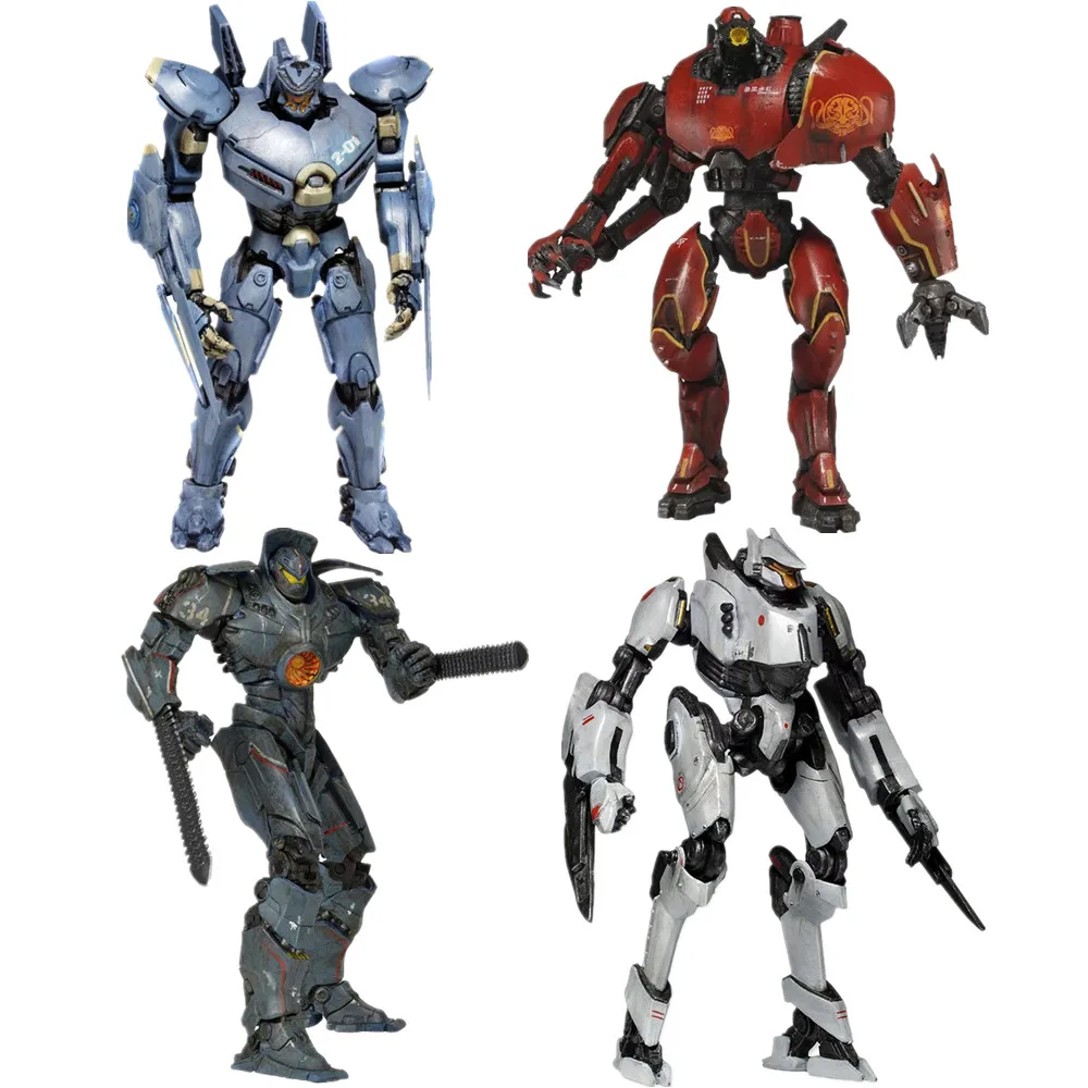 

Neca 18Cm Pvc Model By Hand Pacific Rim 7 Deluxe Series 4 Gipsy Danger 2.0 Figura Crimson Typhoon Accion Children Gift Toys