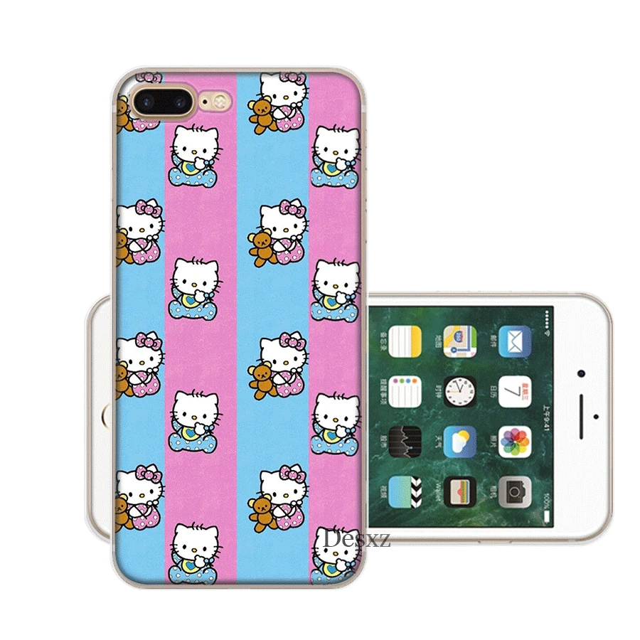 H9 Чехол для мобильного телефона iPhone Apple XR X XS Max 6 6s 7 8 P Lus 5 5S SE Shell Cute hello kitty защита Мода - Цвет: H9