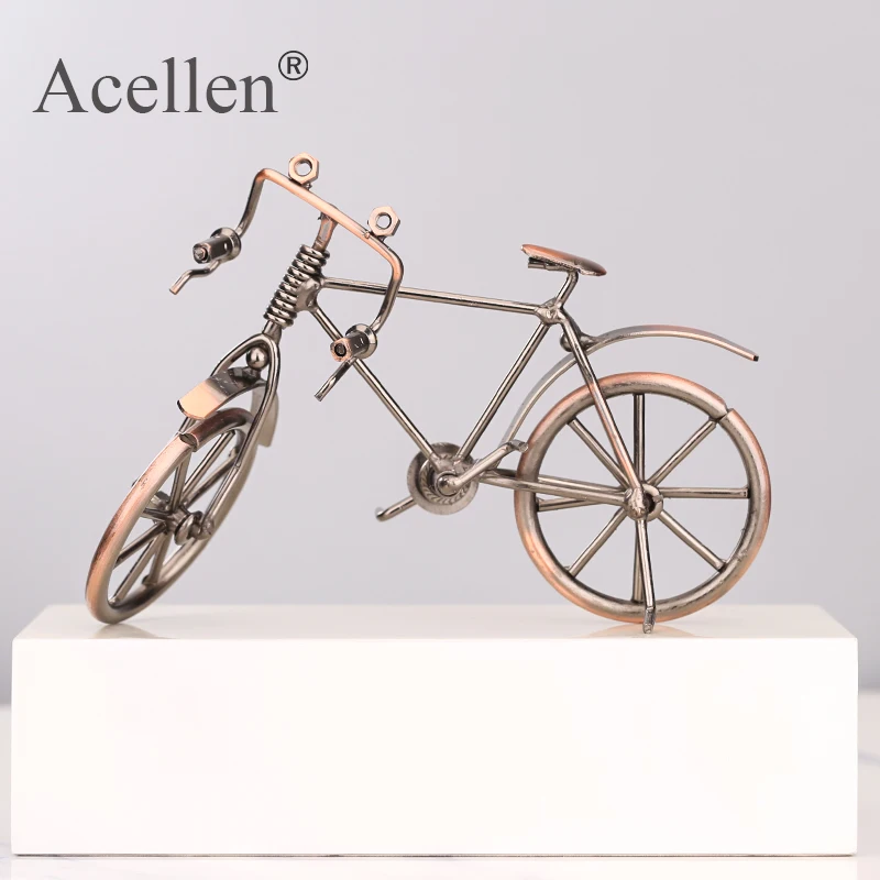 Домашнее украшение Ретро металлическая модель велосипеда фигурка для друзей