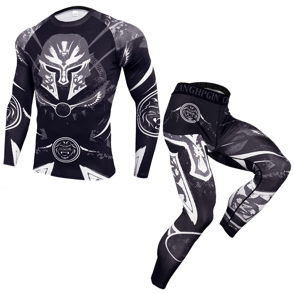 Майка MMA Bjj Rashguard для мужчин футболки и брюки джиу-джитсу футболка Tiger Muay Thai одежда