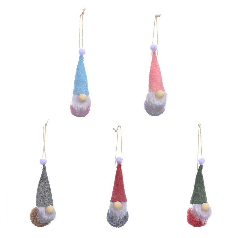 Фетровые подвесные украшения Санта Клауса/кукольная подвеска без лица/украшения