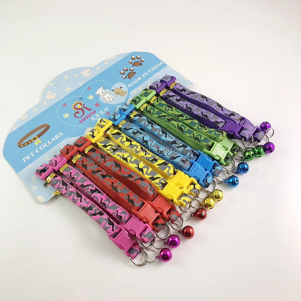 Милый Нейлоновый Регулируемый Камуфляжный выдвижной собачий ошейник 36 шт./лот