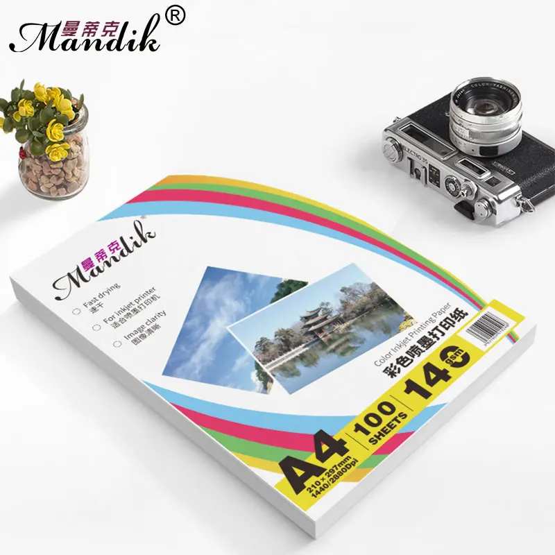 120 г 140 г A3 A4 100 листов в упаковке двусторонняя матовая фотобумага с покрытием для струйной печати