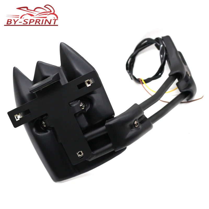 

Motorcycle Rear Fender CNC Plus Plastic Black Mudguard License Plate Holder Support For TMAX 530 T-MAX530 tmax530 2012-2018