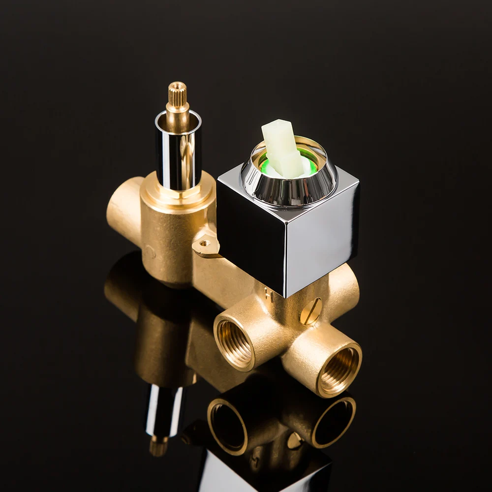 Скрытый смеситель для душа из твердой латуни с отверстием в 1/2/3 вариантов