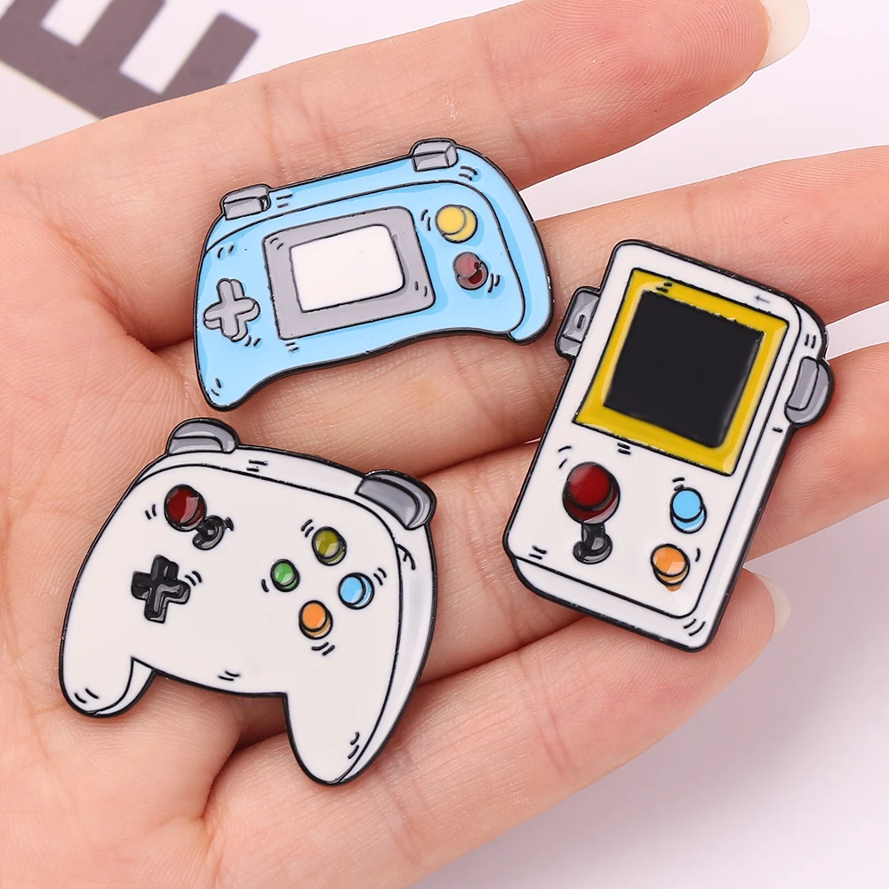 Arcade Game Console Controller Enamel Pins Cartoon Machine Brooch Electric Control Handle Lapel Pin Badge Kids Gift | Украшения и