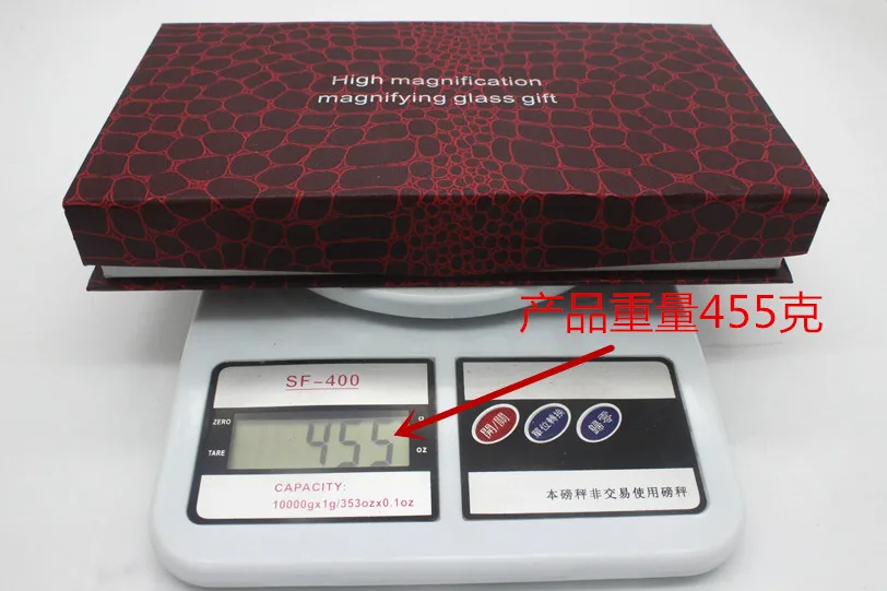 

10 Times Magnification Handheld Metal old Man children Reading magnifying glass for jade observation and testing Gift Magnifier