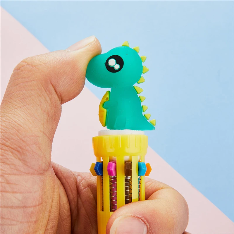 10 цветов Kawaii шариковая ручка с фламинго креативная мультяшная пресс-ручка милый