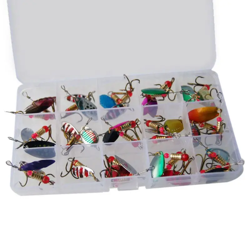 

30 шт., рыболовные приманки, с эффектом отражения