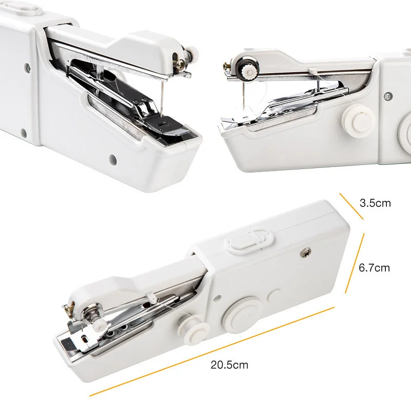 

Portable Hand Sewing Machine Mini Electric Stitch Household Cordless Needlework Set for Repairs DIY Clothes Stitchin Sew Tools