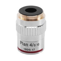 microscope plan achromatic objective lens 4x biological metallurgical microscope objectives