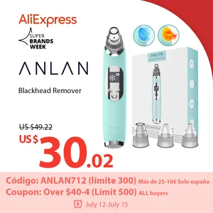 ANLAN Вакуумный очиститель прибор для удаления угрей черных точек, горячий и холодный очиститель для лица, глубокое очищение поры, акне, Удаление прыщей, вакуумное всасывание, инструмент для красоты, уход за кожей лица