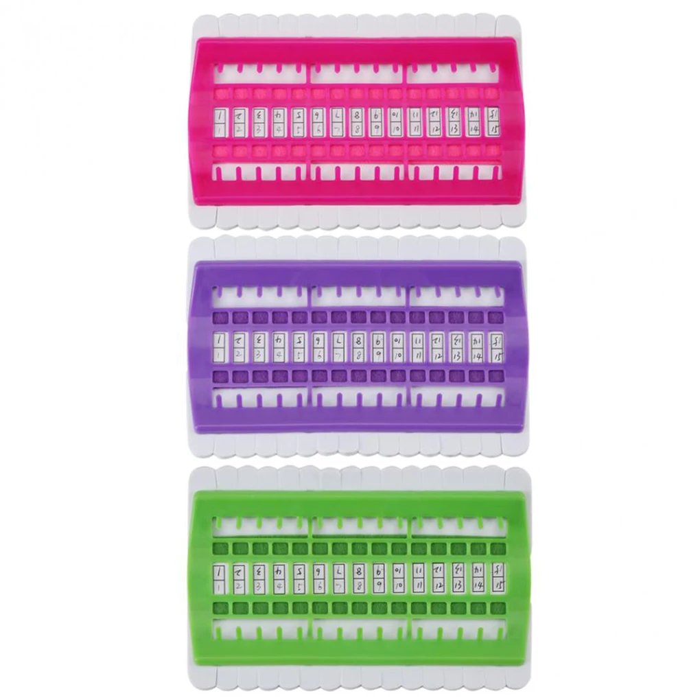 

Sewing Tools 30 Positions Cross Stitch Row Line Tool Set Sewing Needles Holder Embroidery Floss Thread Organizer DIY 3 Colors