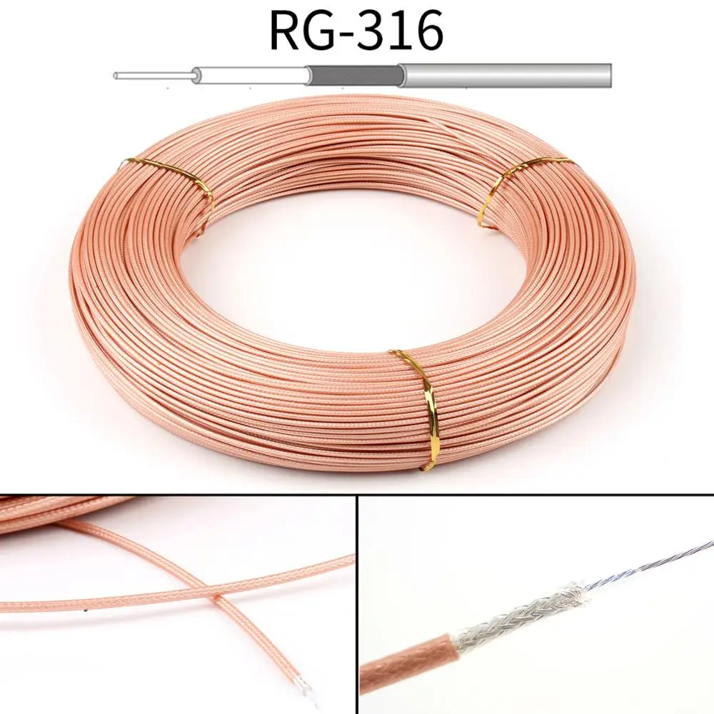 PURELINE SMA Мужской к RG316 кабель Вилочная часть разъема прямой штекер удлинитель