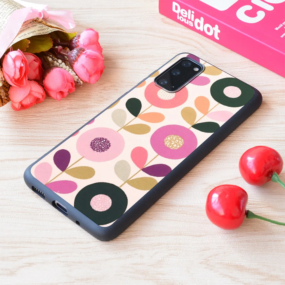 

For Samsung Galaxy Orla Kiely Floral Print Soft Matt Phone Case