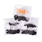 10 шт.лот 6 в 1 резиновая овальная пробка рыболовный поплавок соединитель космические бобы рыболовные снасти аксессуары S M L