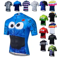 weimostar pro cycling jersey short sleeve men blue eyes cycling clothing tops sumemr mtb bike jersey quick dry bicycle shirt