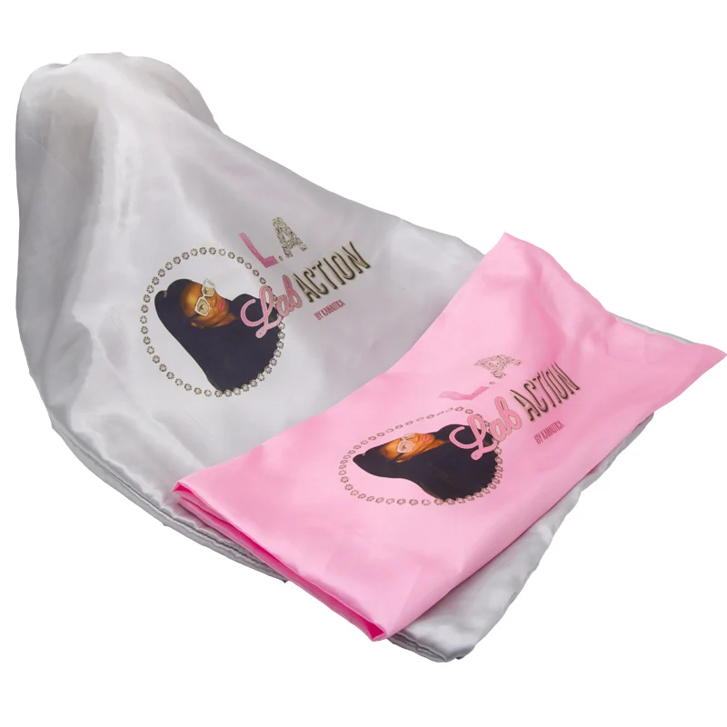 Женские длинные/короткие Колечки с логотипом на заказ 2 слоя из полиэстера и