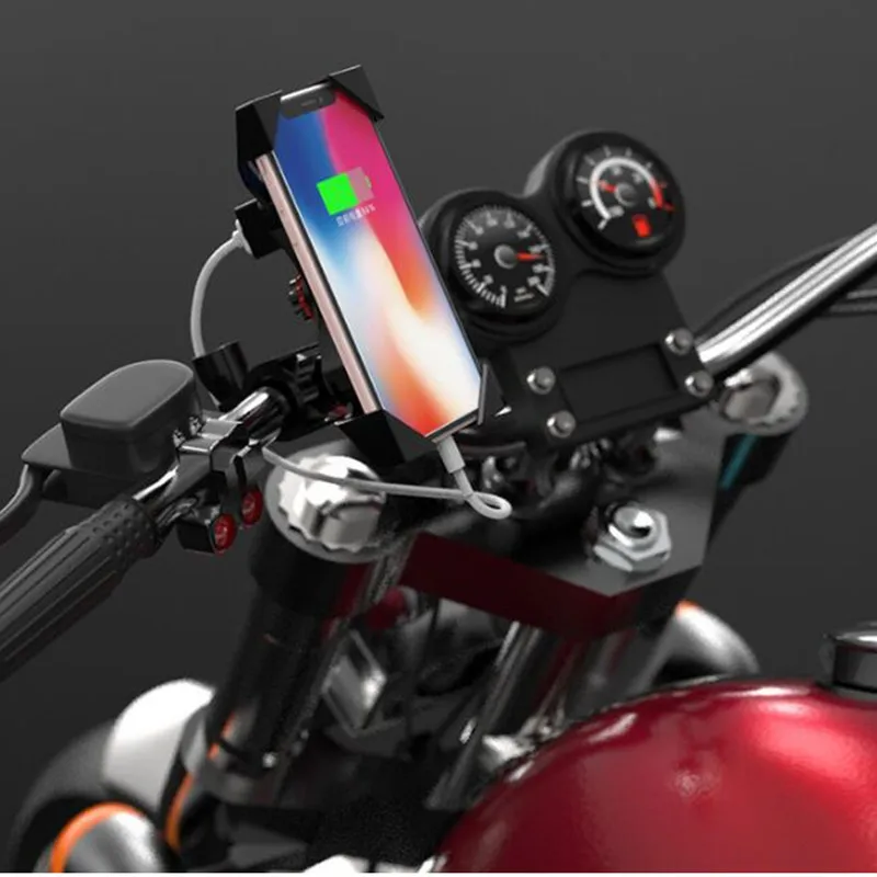 Держатель для телефона на мотоцикл велосипед руля &amp зеркало заднего вида