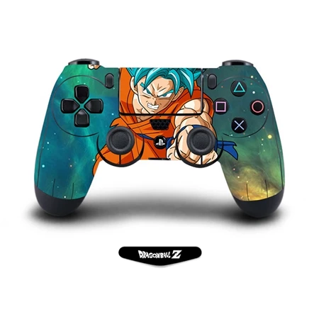Dragon Ball защита для кожи наклейка для Playstation 4 PS4 Pro тонкий контроллер наклейка аксессуары с Литт наклейка для бара - Цвет: QBTM0575-1pcs