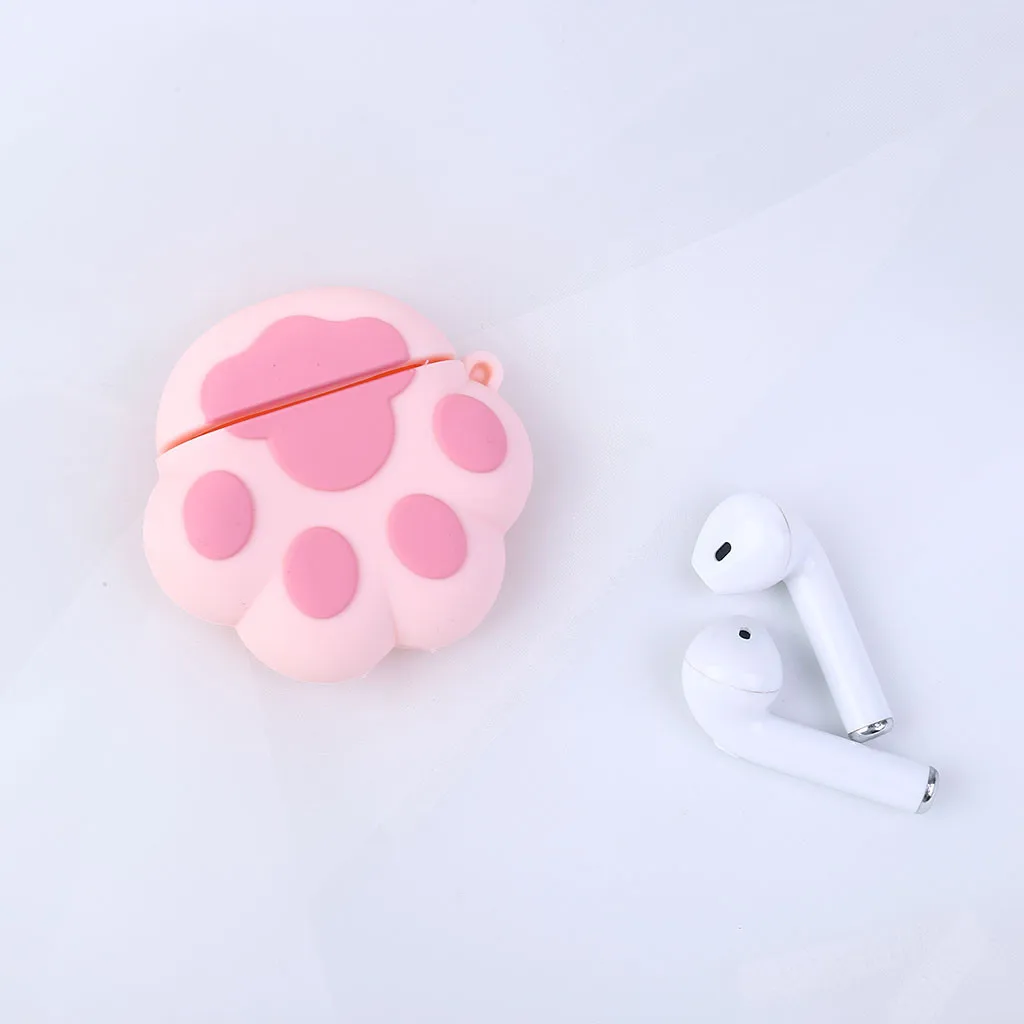 Защитный силиконовый чехол для наушников милый 3D Apple Airpods защитный