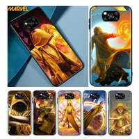 marvel ancient one for xiaomi poco x3 nfc x2 m3 m2 f2 f3 pro c3 f1 a2 lite mix3 play silicone soft black phone case