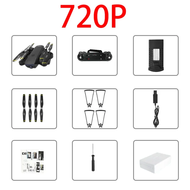 720P Дрон SG700D 4K Дрон HD Двойная камера WiFi передача fpv оптический поток стабильная высота Квадрокоптер Rc вертолет Дрон камера Дрон - Цвет: 720P