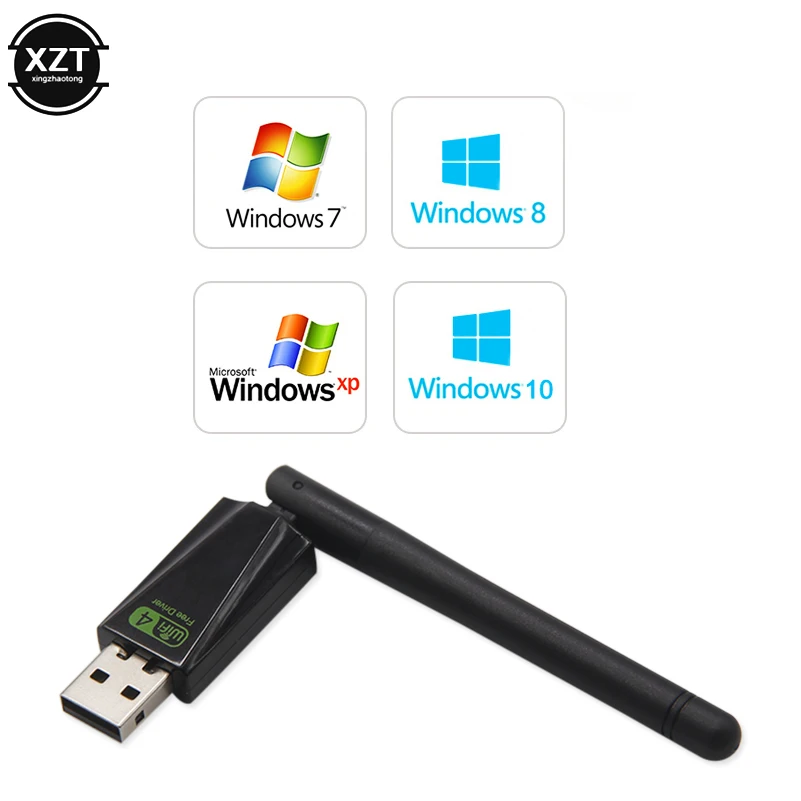 USB WiFi беспроводная сетевая карта 150M 802 11 b/g/n LAN адаптер с поворотная антенна