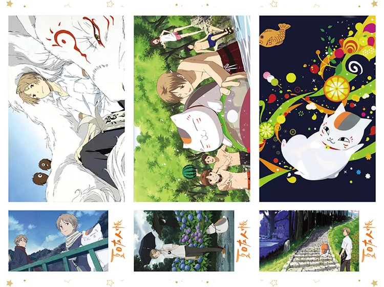 Аниме Нацумэ yuujinchou открытка игрушка волшебная бумажная коллекция открыток