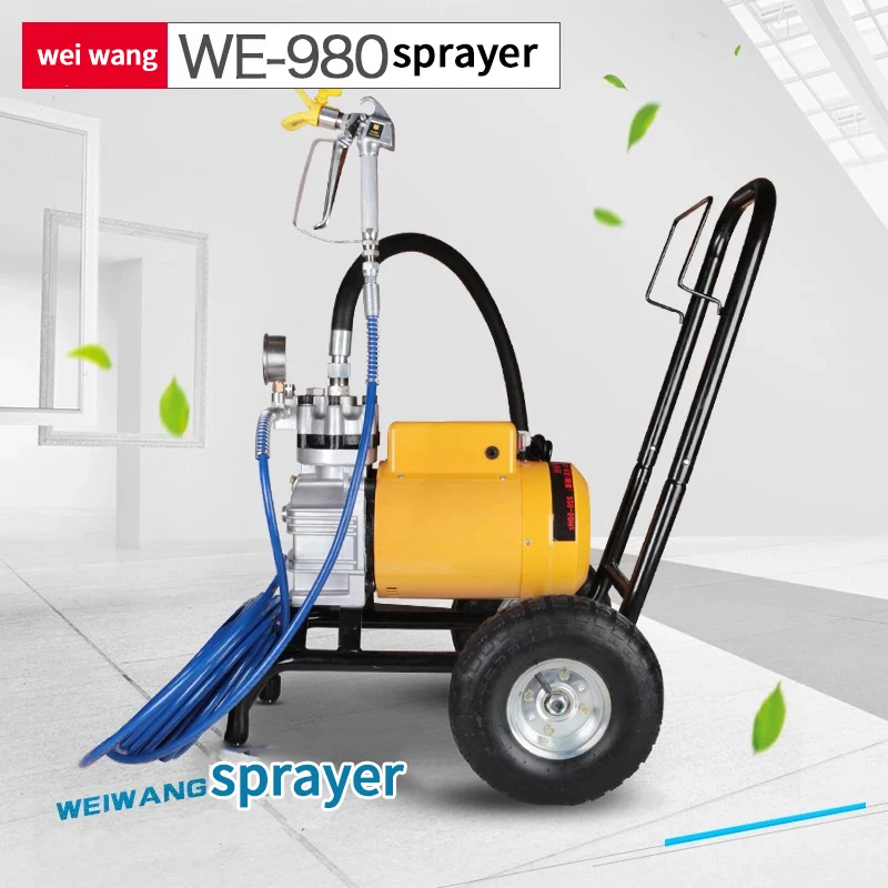 Электрическая безвоздушная машина для распыления латексной краски высокого