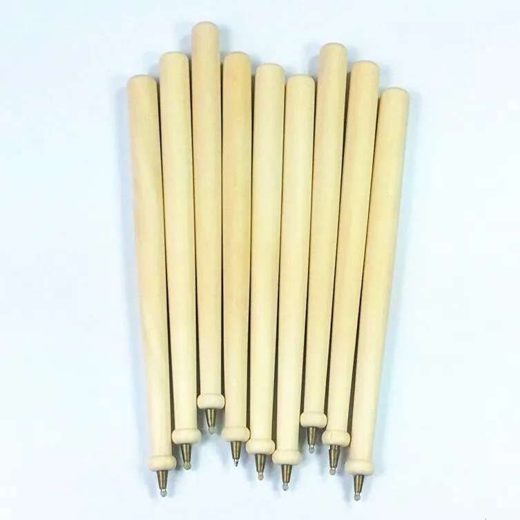 4 шт./лот простая пустая круглая деревянная шариковая ручка экологическая ручка| |