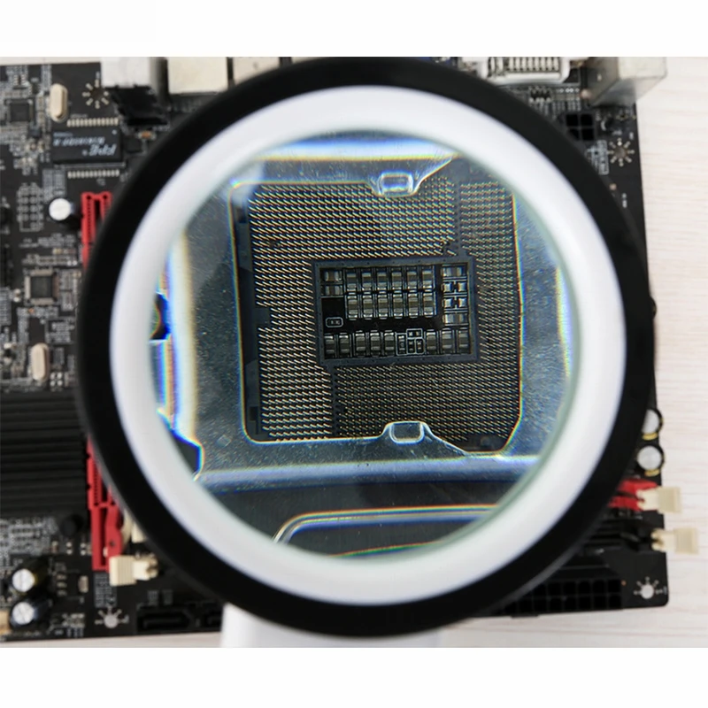 1 шт. 30X 12LED Лупа с большим увеличением двойная линза Модернизированная лупа лампа