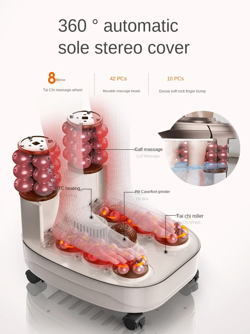Полностью автоматическая Массажная ванночка для ног термостат пластиковая