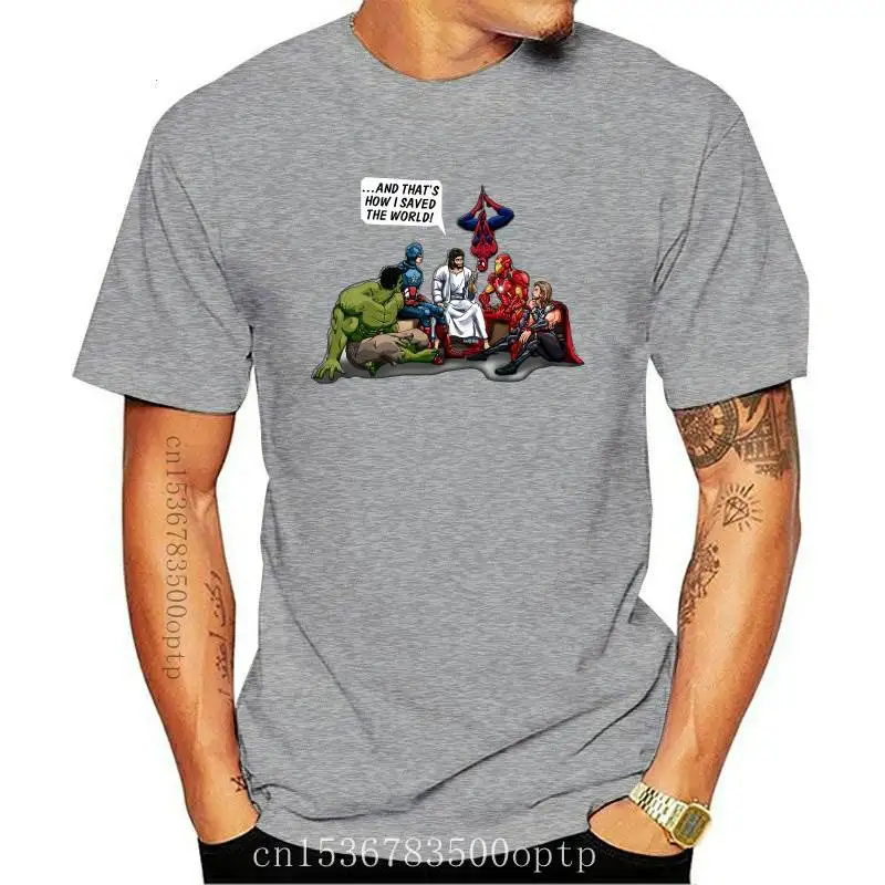 New 2021 Popular And That How I Saved The World Jesus Short Sleeve T Shirt Men Gift