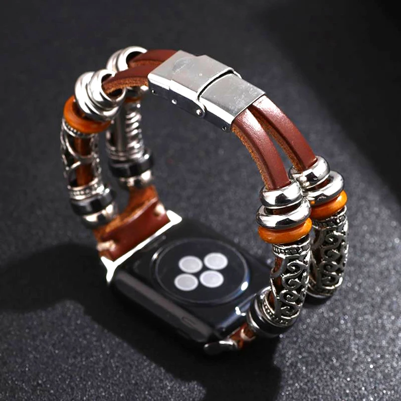 

1Pc Intelligent Wristband Multi-layer Leather Bracelet For Men Women Charm Jewelry Intelligent Wristband Friendship Gift