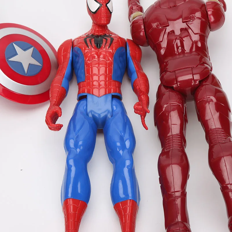 30 см Marvel игрушки Мстители 3 Бесконечность войны супергерой, Капитан Америка Железный человек черный человек паук ПВХ фигурка Коллекционная модель